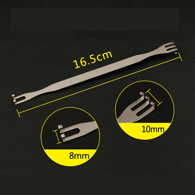 Stainless steel beauty plastic equipment fine eye bag hook eyelid pull hook type double claw double eyelid surgery tool - Цвет: O