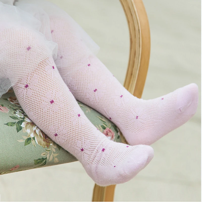 Children's Summer Tight Thin Breathable Section Mesh Girls Tights Baby