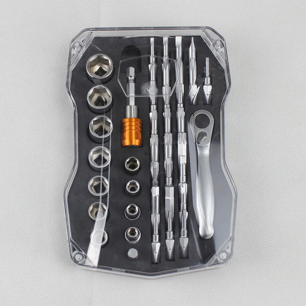 

41pcs Chrome Vanadium Steel With Case Home Ratchet Wheel Sleeve Easy Apply Joint Portable Hand Tools Socket Wrench Set Repair