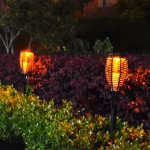 Adeeing 2 V/40mA наружная лампа Водонепроницаемая солнечная панель ротанга светодиодный фонарик пейзаж газон сад Светодиодное освещение на солнечной батарее лампа