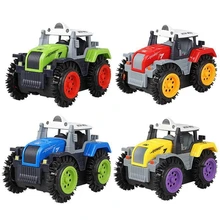 Детский игрушечный автомобиль с откидной крышкой, Электрический трюк, фермерский автомобиль, детский самосвал, симулятор, 4 колеса, Электрический игрушечный автомобиль