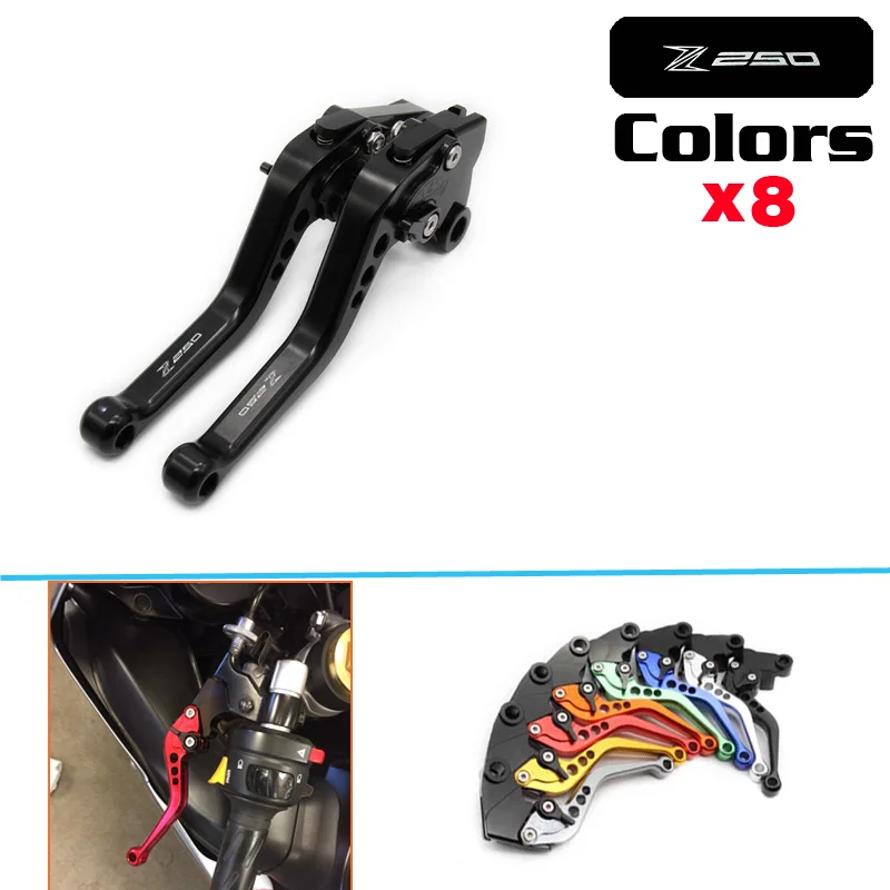 

Adjustable CNC Motorcycle short Brake Clutch Levers For 2013-2016 Kawasaki Ninja 300R 300 EX300 250 250R EX250 Z125 Z250 Z300