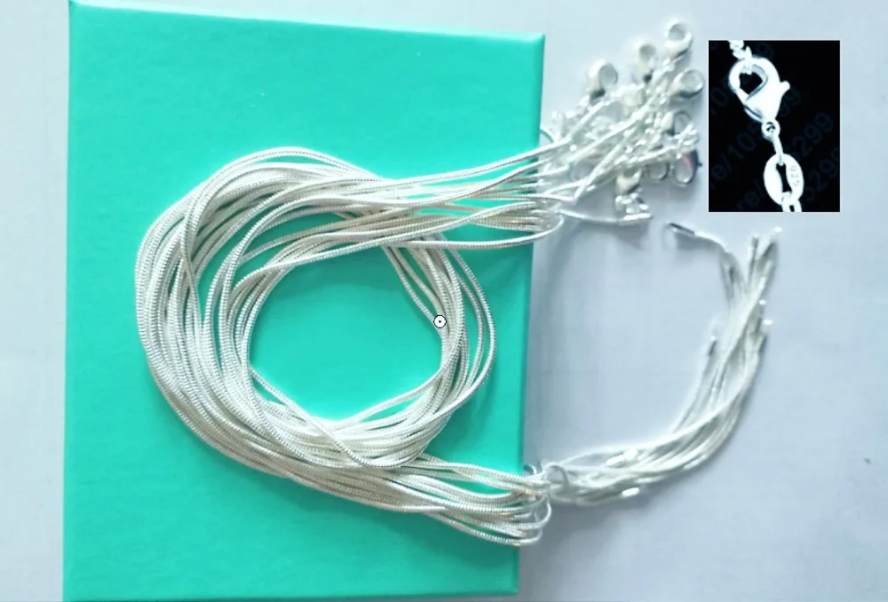 CN1 1mm snake chain necklace,Wholesale lots 10 pcs 925 sterling silver jewelry necklaces Fashion jewelry CN1 1mm snake chain necklace,Wholesale lots 10 pcs 925 sterling silver jewelry necklaces Fashion jewelry