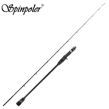 

Spinpoler 1.98m Light Jigging Rod Carbon 2 Sections Fuji Accessories Slow Jigging Casting Rod Saltwater