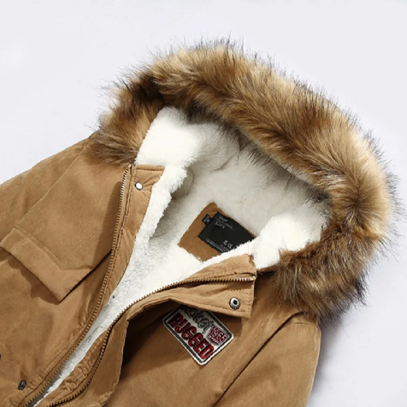 Chaqueta hombre,, мужские парки, invierno, повседневное пальто, теплый военный Анорак, верхняя одежда, manteau homme, Мужская теплая зимняя куртка для мужчин