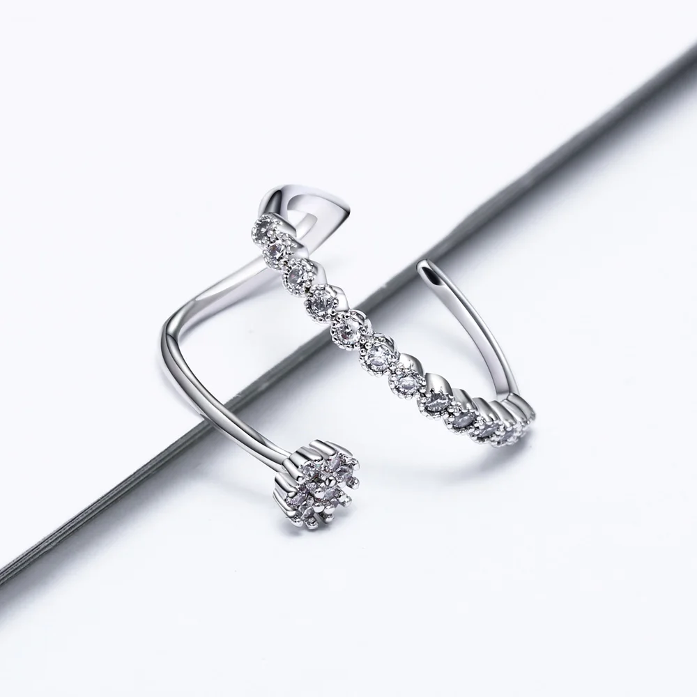 DreamCarnival 1989 New Trendy Flower White Cubic Zircon Jewelry Design Copper Ring for Women Girl Friend Anel Masculino WA11493