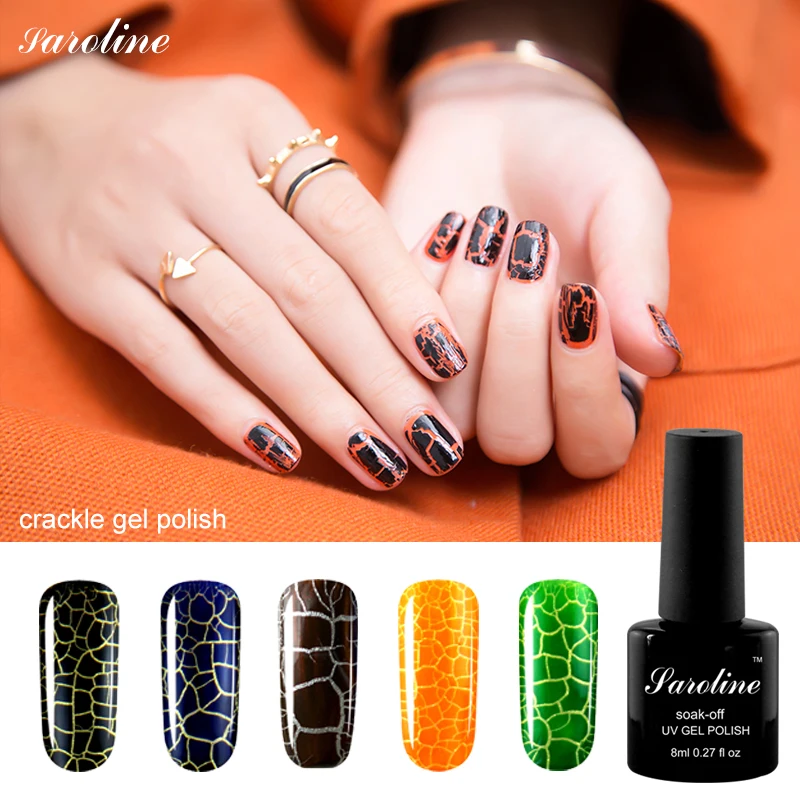 

Saroline Crackle UV Gel All for Manicure Tools Nail Gel Painting Set All for Gel Lacquer Design for Nails Uv Varnishes for Nails