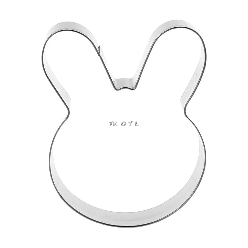 

Easter Rabbit Bunny Head Stainless Steel Cookie Cutter Cake Baking Chocolate Mold Fondant Pastry Biscuit Mould DIY Crafts