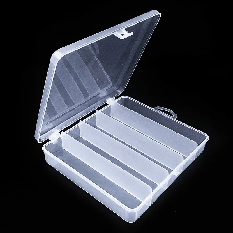 

1pcs Fishing Tackle Boxes Fishing Lure Bait Hook Storage Case Tackle Box with 5 Compartments 18*15.5*3.5CM
