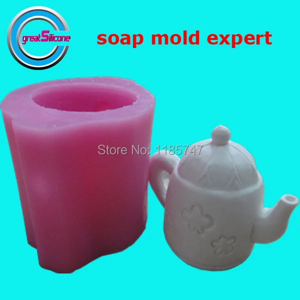 

Teapot DIY Silicone Candle Molds Soap Molds 3D Silicone Mold for Candle Making