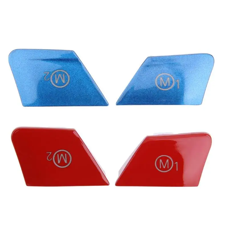 

VODOOL 2Pcs Car Steering Wheel M1 M2 Mode Personalized Switch Button Cover Car Styling Red Blue Custom Switch For BMW M3 F80 F82