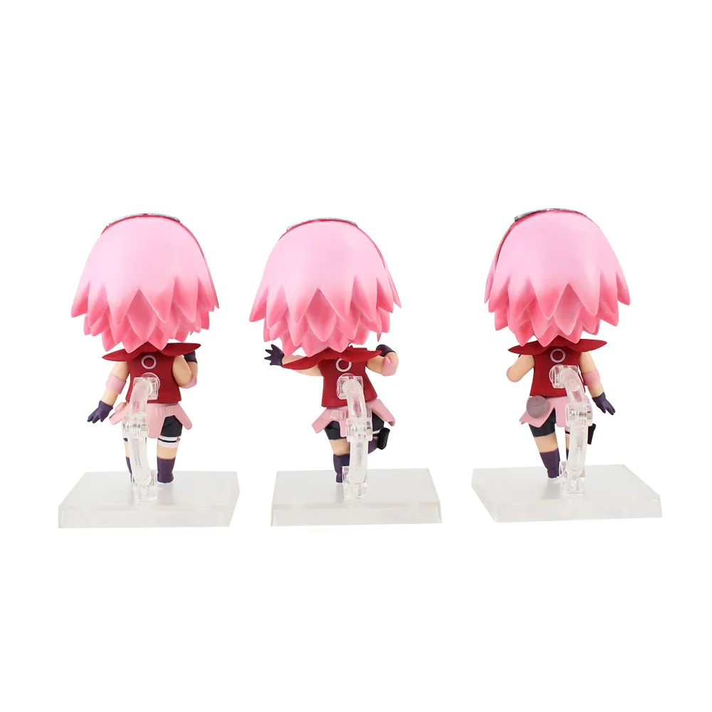 3 шт./компл. фигурка Наруто Q Edition Shippuden Uchiha Sasuke Uzumaki Kakashi Sakura аниме детская коллекция