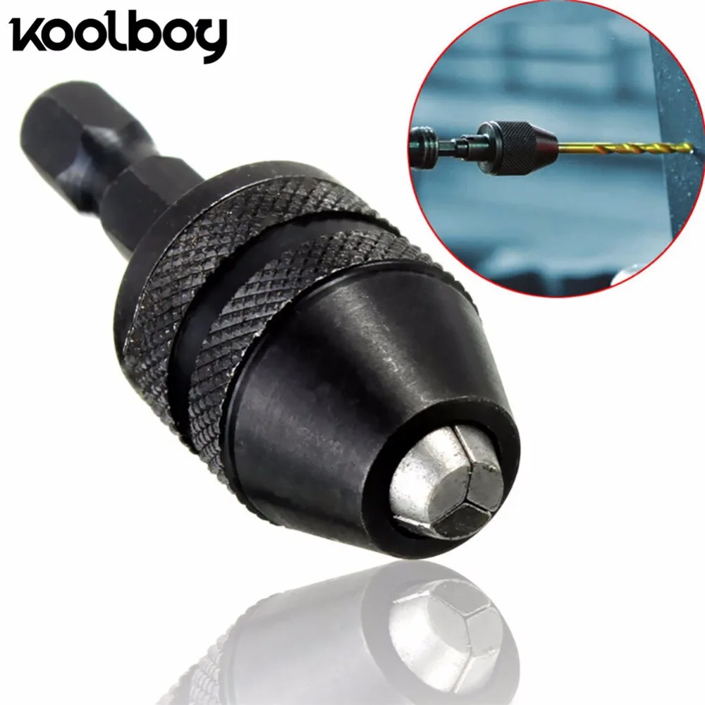 

Koolboy 1Pc 0.3-3.6mm 1/4'' Hex Shank Drills Quick Drill Chuck Carbon Steel Plug Change Adapter Drill Extension Batch head Tools