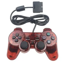 Проводной геймпад для PS2 контроллер проводной PS2 геймпад прозрачный джойстик PS2 контроллер для PlayStation 2 сменный джойстик