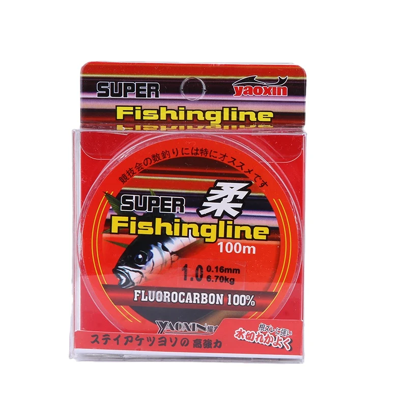 Linea di pesca in Fluorocarbon di Nylon Non trasparente marca Super Strong 100 m attrezzatura da pesca multifilamento Non lino