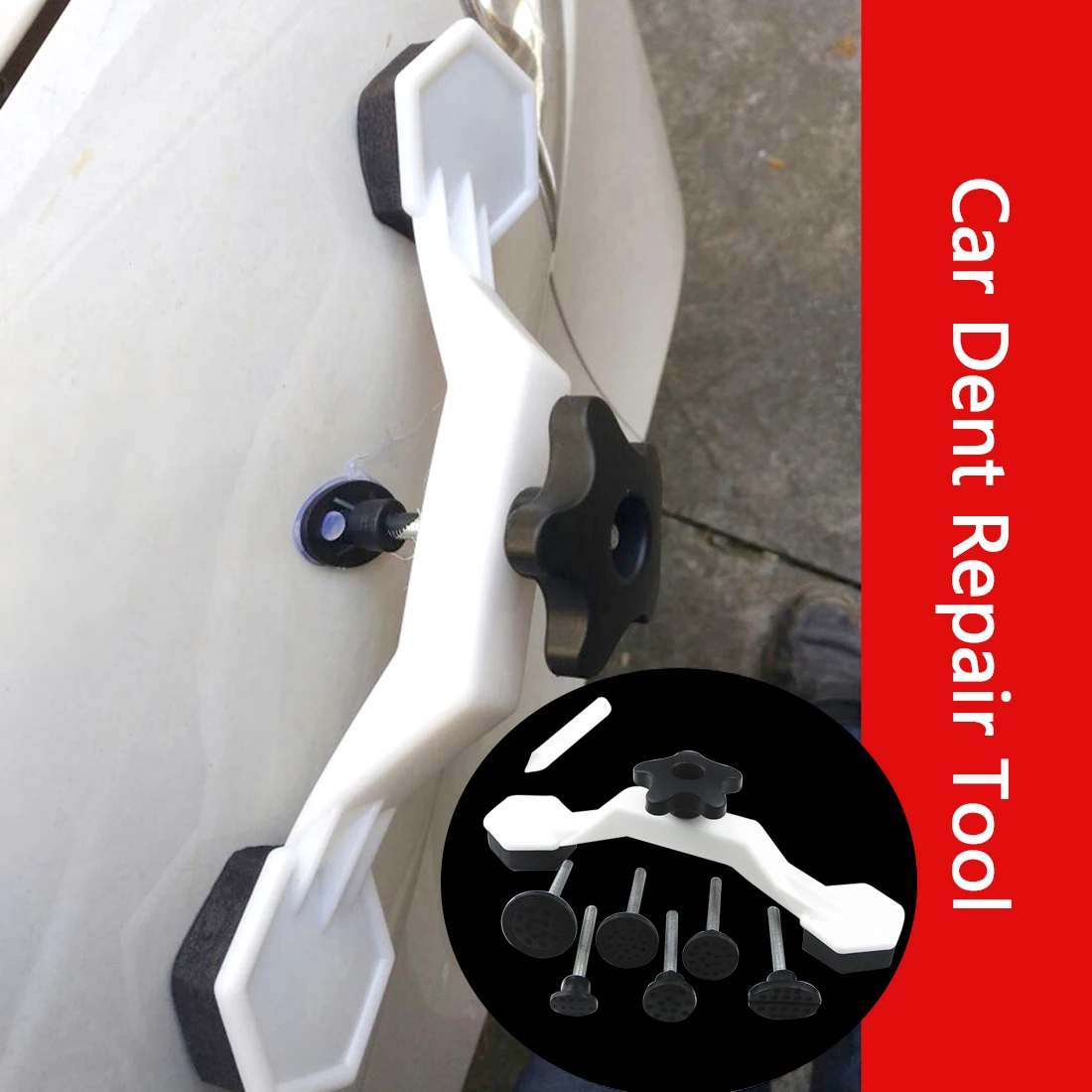 Fix Dent Repair Tool Kit 8pcs Instrument Paintless Auto Car Body Damage Pulling Bridge Removal Glue Tab Tool Hand Tool Set Newly Fix Dent Repair Tool Kit 8pcs Instrument Paintless Auto Car Body Damage Pulling Bridge Removal Glue Tab Tool Hand Tool Set Newly