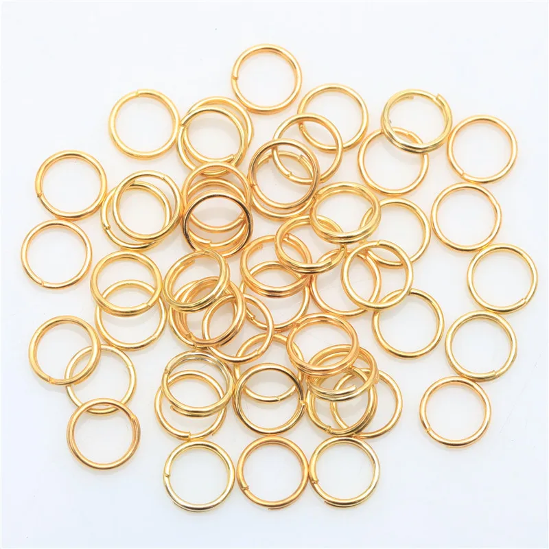 

200 450pcs Gold Silver Color Double Metal Split Key Rings Findings for Jewelry Making Diy Necklace Wholesale 4 5 6 7 8 10 12mm
