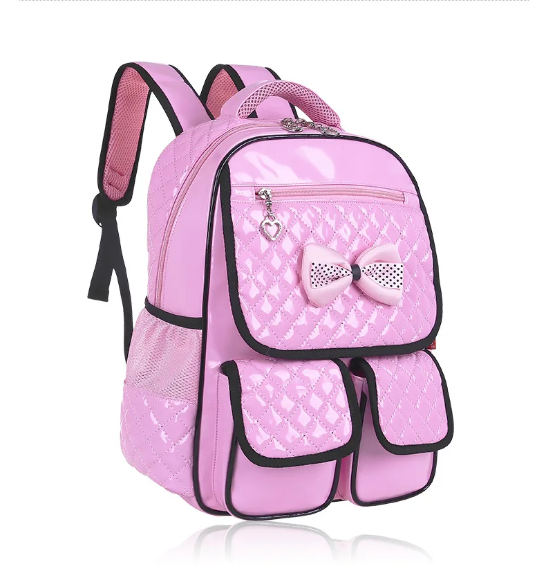 Водонепроницаемое пальто с бантом для девочек 3 класса 6, детский модный рюкзак для студентов, сумка на плечо, водонепроницаемая забота о позвоночнике