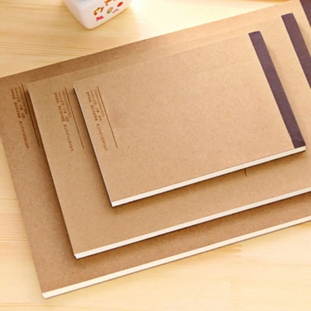 

Art Supplies Kraft Paper Cover Sketch Books Graffiti Hand Painting Books Notebook for Drawing/Calculating