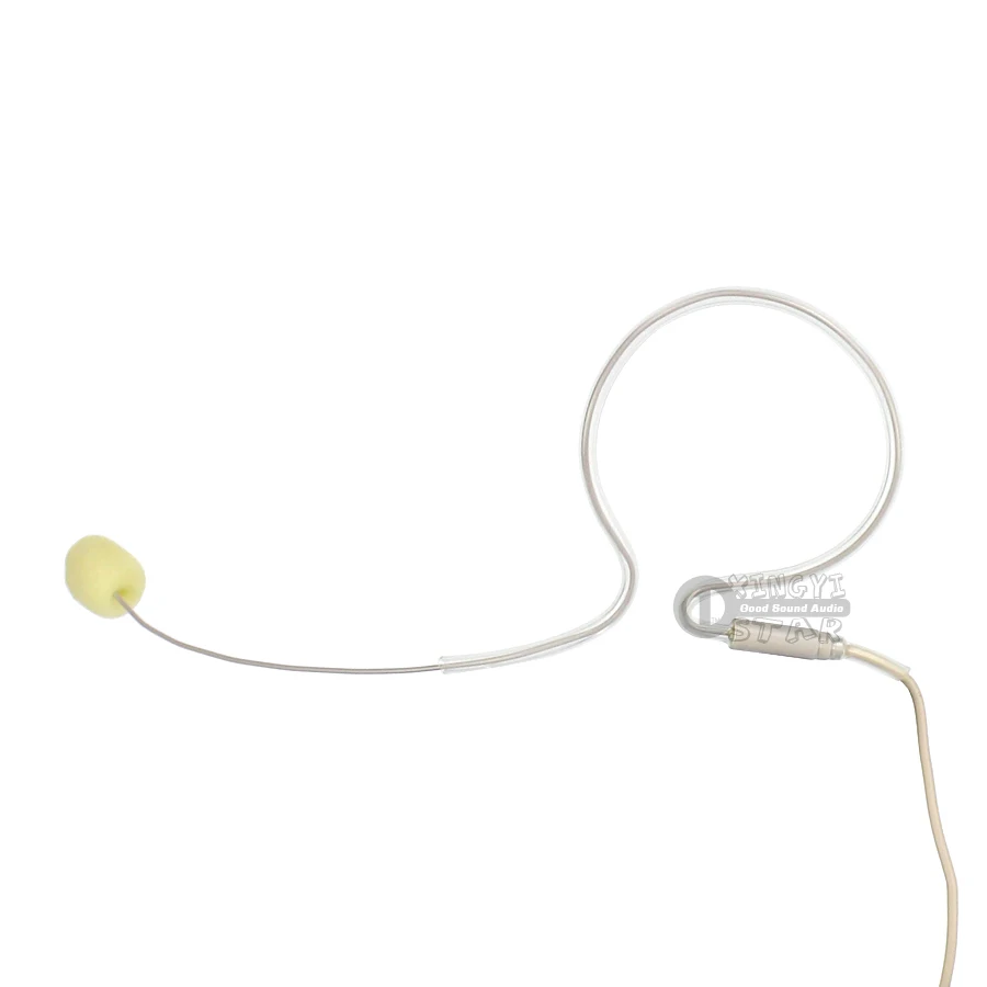 بيج السلكية واحدة Earhook ميكروفون سماعة الرأس 3.5 ملليمتر سدادة لولبية المكثف Mic ل كاريوكي لاسلكي نظام BodyPack الارسال