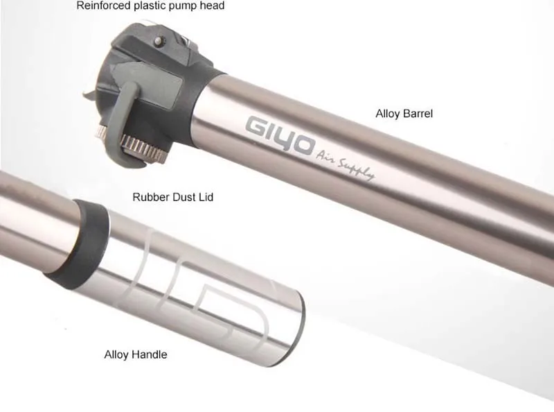 Мини велосипедный насос GIYO 120PSI CNC алюминиевый сплав портативный воздушный насос Presta Schrader клапаны наивысшего качества