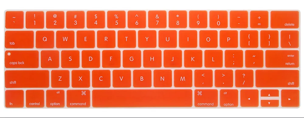 Защитная крышка для клавиатуры Macbook Pro 13,3 ''& Pro 15,4'' с сенсорной панелью Американская версия чехол для клавиатуры A1706 A1707 A2159 - Цвет: orange