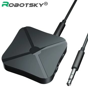 

Bluetooth 4.2 Transmitter Receiver With Audio Music Wireless Adapter With 3.5mm AUX Jack for TV PC Wireless Transmitter Receiver