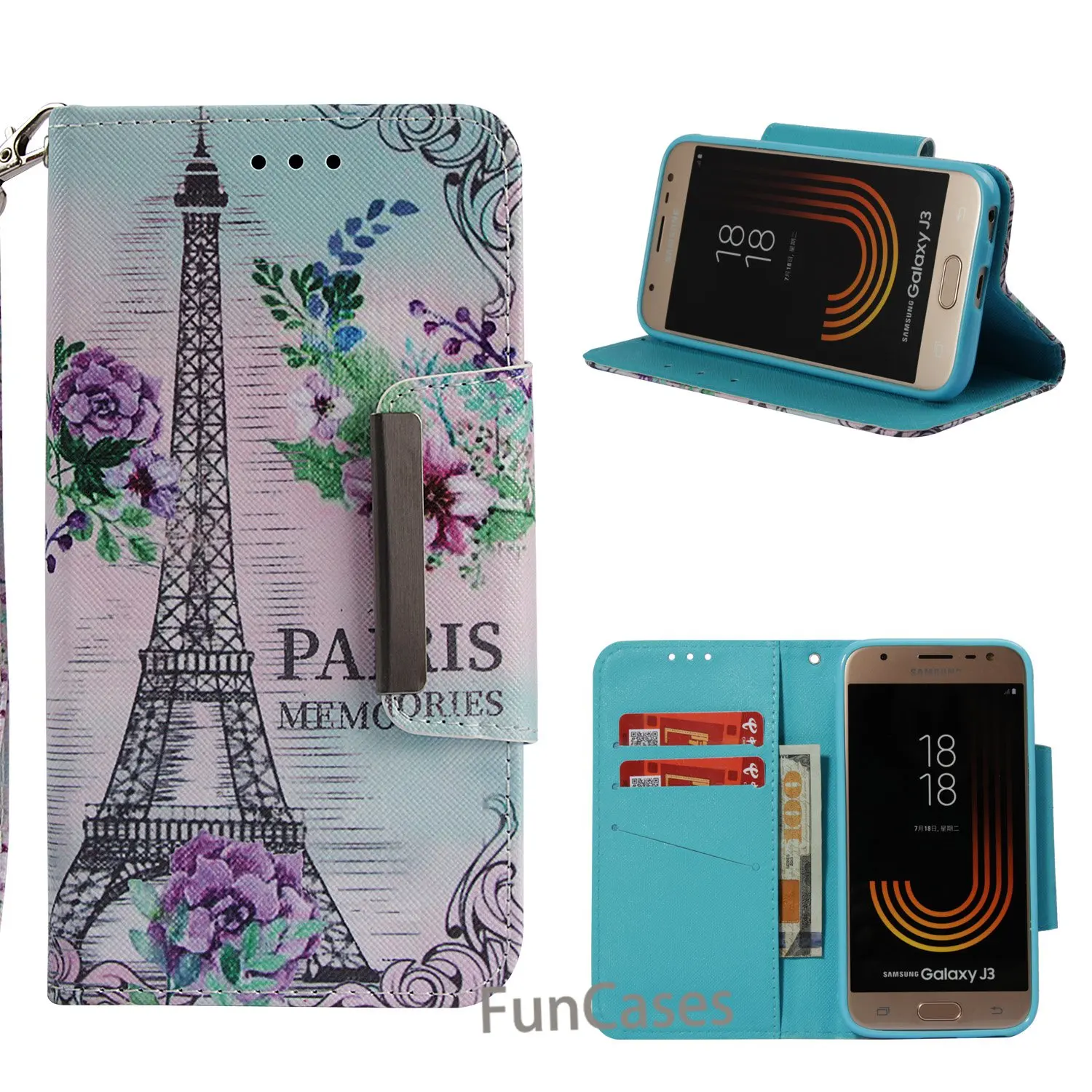 For Samsung Galaxy J3 2017 Eurasia Edition Case Cover PU Leather Wallet Flip Phone J330F J330 Pro | Мобильные телефоны и