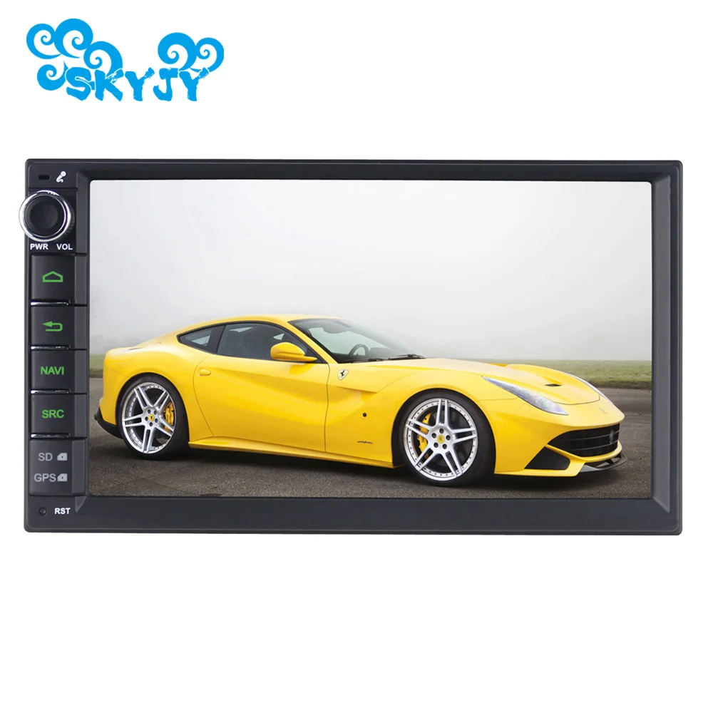 

New 7 Inch Universal Car Radio Double 2 Din Quad Core 1024*600 Car GPS Navigation In Dash Car PC Stereo Video Car Electronics