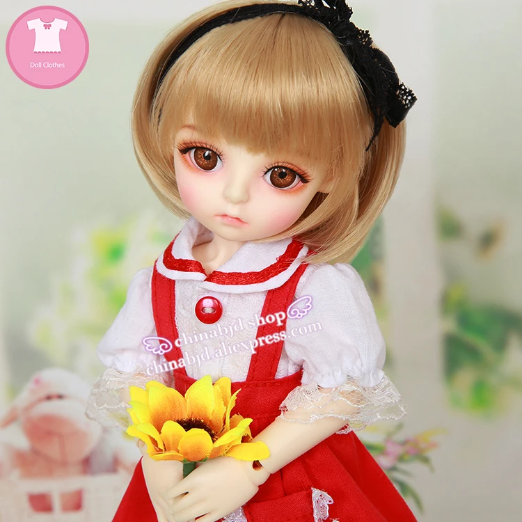 Одежда для куклы BJD SD 1/6 юбка с подтяжками в стиле милый Linachouchou аксессуары