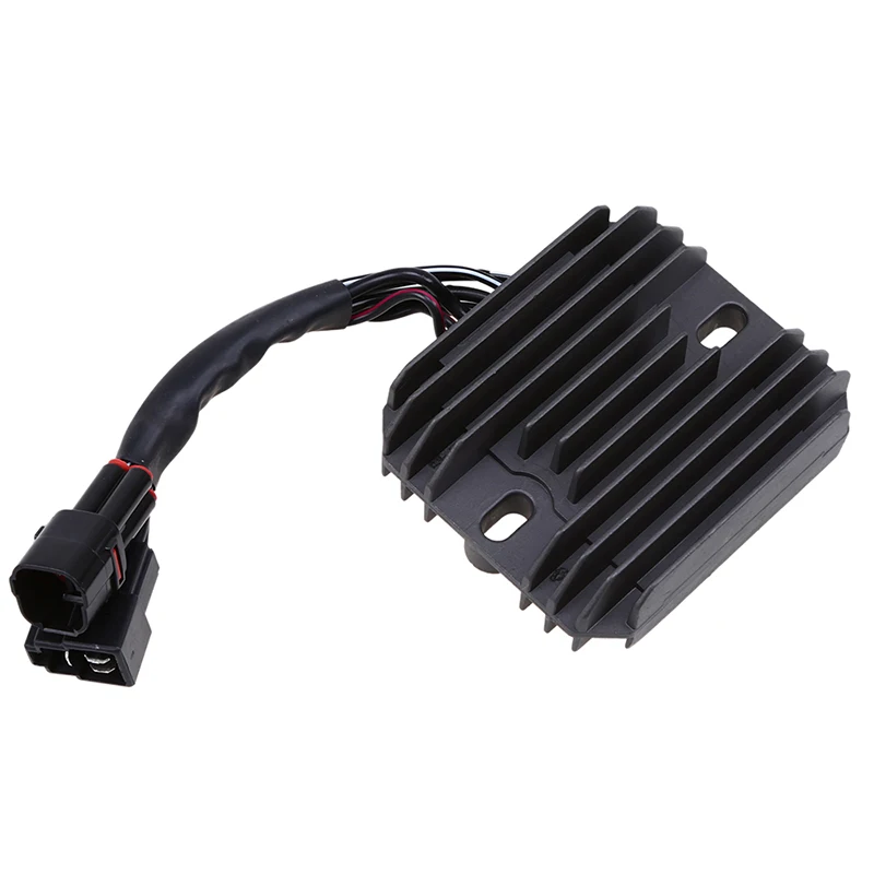 1X Black Aluminum Motorcycle Regulator Rectifier Voltage for Suzuki