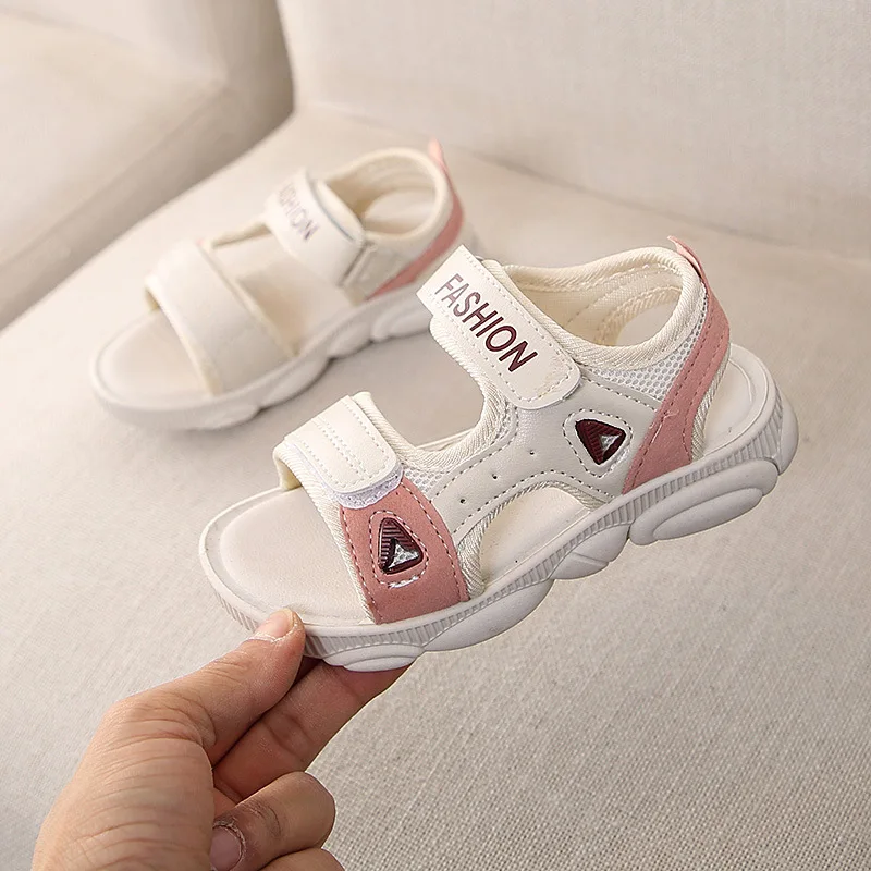 

Sandals Girls White Children Summer Shoes Kids Sandals For Girls PU Leather Flowers Princess Shoes Girls Gladiator Sandals