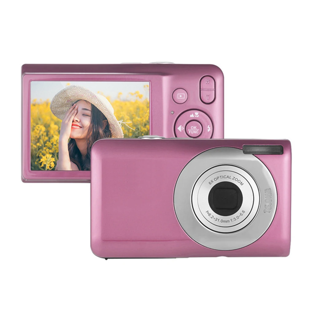 

Shoot Cameras V100 High Definition 8 Times Optical Zoomer Lens 16 Million Pixels HD Ultra-Thin Digital Camera Mini Kamera