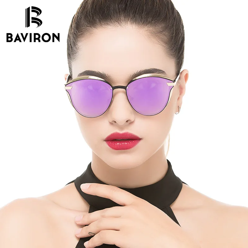 BAVIRON Роскошные 3D солнцезащитные очки Для женщин модные Стиль щит с