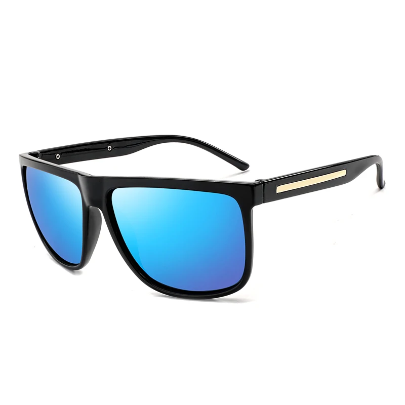 Polarized Glasses Men's Sunglasses Car Drivers Night Vision Goggles Anti-Glare Sun glass Women Driving Glasses High Quality - Цвет линз: black blue