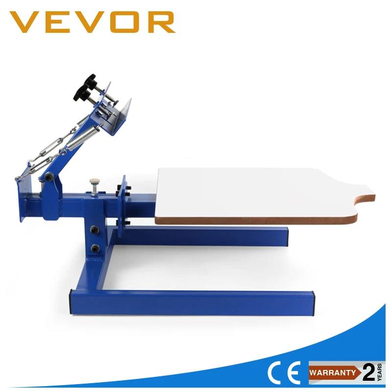 

EU&US Stock 1 Color 1 Station Silk Screen Printing Machine Pressing T-Shirt Print Cutting