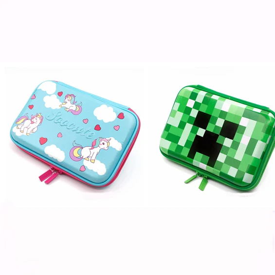 

Cartoon Unicorn MinecraftEVA Pen Case Children's Day School Children's Cute Small School Bag Party Gifts