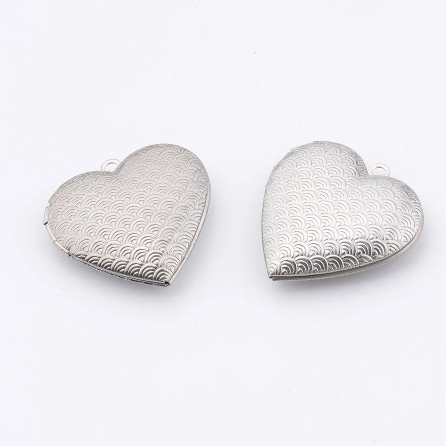 Fnixtar 29 мм * Love Heart кулон с фото нержавеющая сталь цветочный узор сердце Картина