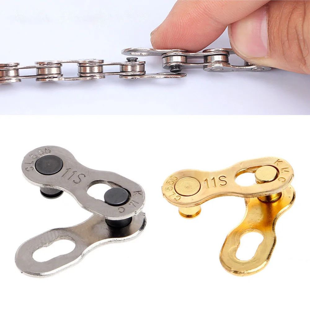 Sale 2Pcs Bicycle Chain Speed Bike chain connector lock set MTB road bicycle Connector for Quick Master Link Joint Chain bike parts 4 0