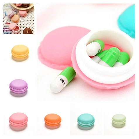 かわいいキャンディーピルケース薬箱 6 色ラウンドプラスピルピルケース薬収納品のためのキャンディーカラー Pill Cases Splitters Aliexpress