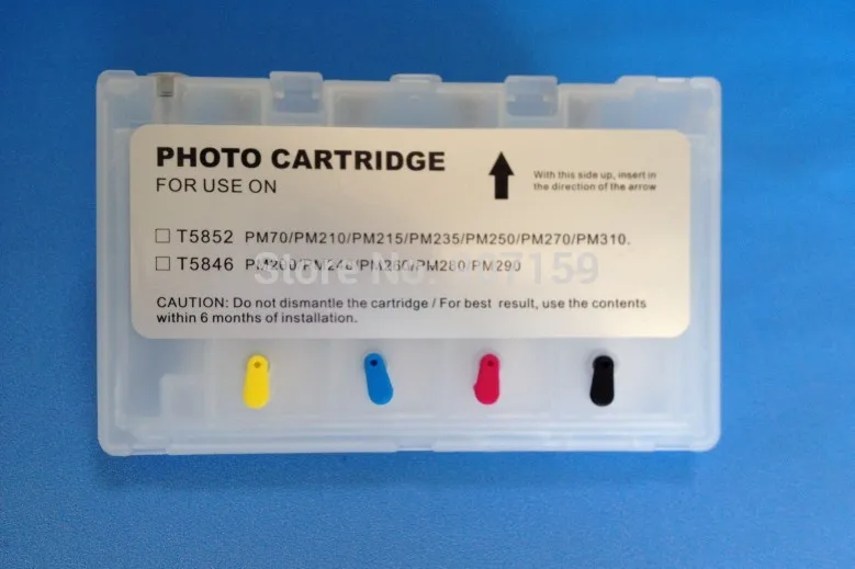 T5846 многоразовый картридж без чипа для принтера Epson PictureMate PM200 PM225 PM240 PM260 PM280 20
