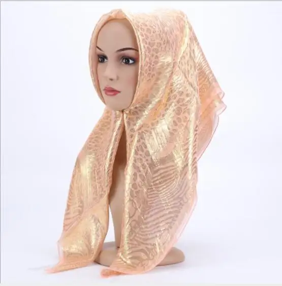 2018 fashion square hijab Islamic women's hijabs Hot stamping Muslim female vintage headscarf Hijab 85x85cm