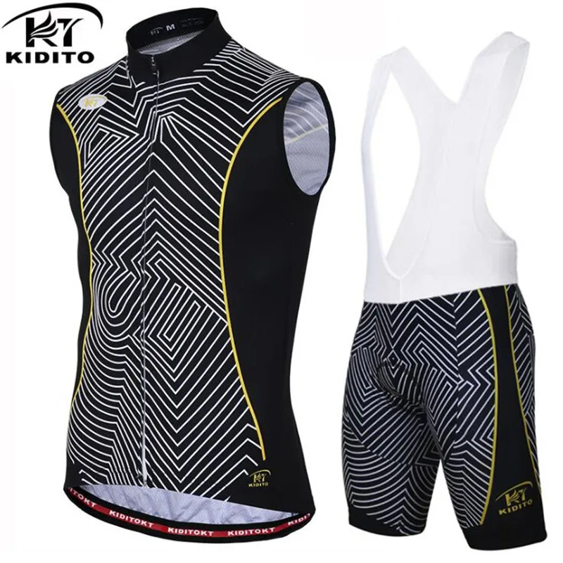 

KIDITOKT 2018 Pro Sleeveless Cycling Vest Summer MTB Bike Wear Cycling Jersey Clothes Bicycle Clothing Set Ropa Maillot Ciclismo