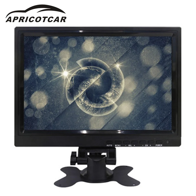 

APRICOTCAR 10.1 Inch Car LCD HD Monitor VGA /AV / HDMI Interface for A Variety of Models Resolution 640 * 480 Reversing Priority