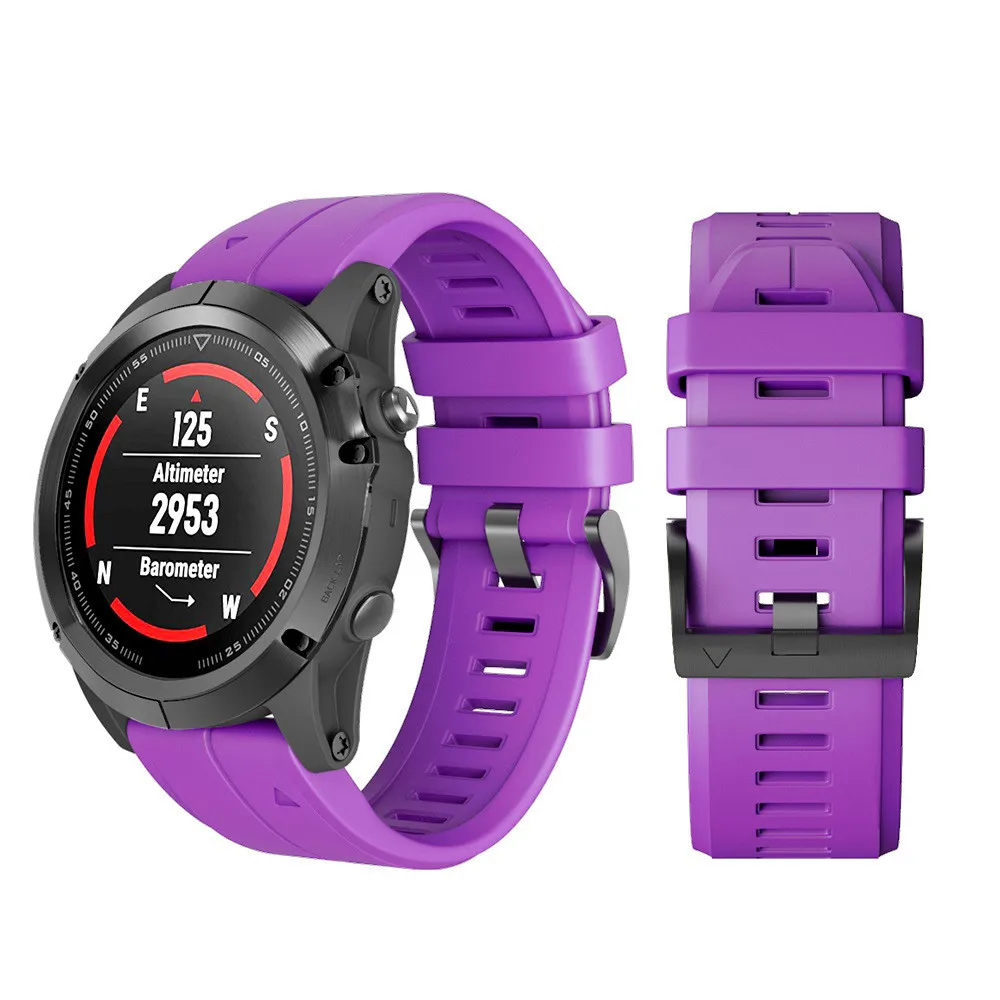 Силиконовый ремешок для Garmin Fenix 5X, ремешок для часов, силиконовый, быстросъемный, легко подходит, Wirstband, сменные полосы, Прямая поставка 0116#2