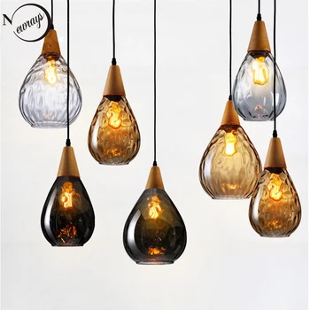 Modern creative Europe glass pendant light LED E27 with 3 colors for bedroom/restaurant/living room/kitchen/cafe/hotel/office modern nordic art white feather chandelier e27 220v led pendant lamp fixture bedroom living room restaurant kitchen hotel office