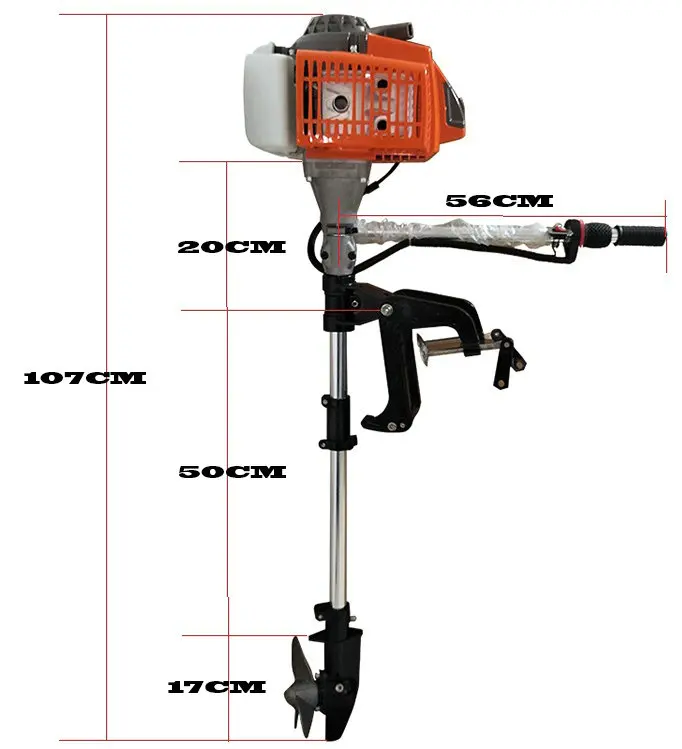 Принудительное воздушное охлаждение 2.2HP52CC/2.5HP62CC двухтактный/4HP144 четырехтактный подвесной бензиновый двигатель