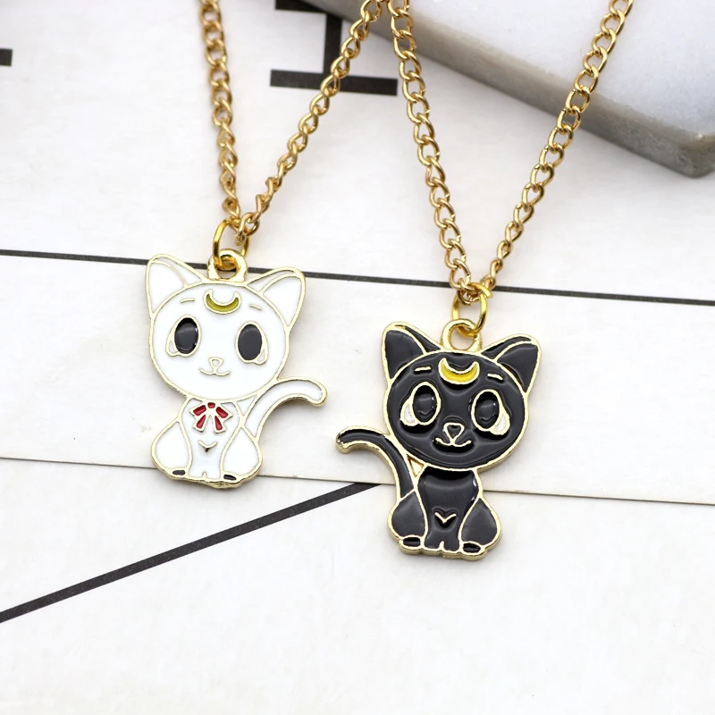 Горячая аниме Сейлор Мун ювелирные изделия Cat Star Key Сердце крылья Шарм Подвески
