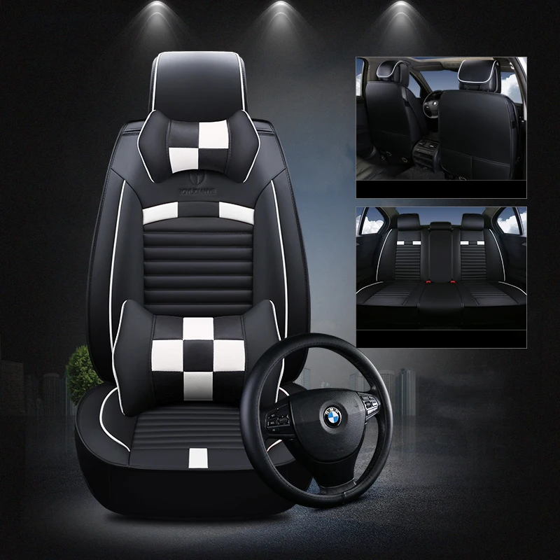 

WLMWL Universal Leather Car seat cover for Dodge all models caliber journey caravan aittitude car styling accessories