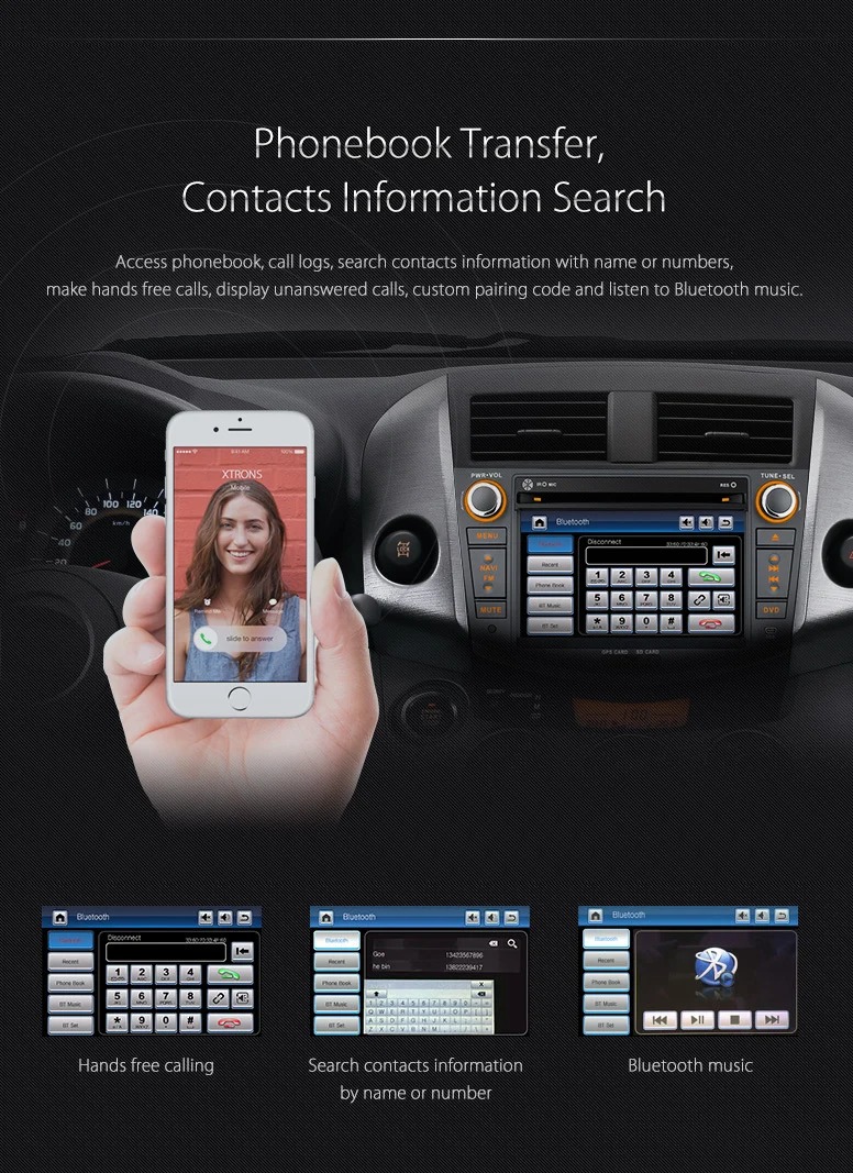 Cheap XTRONS 7" HD Touch Screen 2 din Car stereo Radio DVD Player SWC USB SD GPS For Toyota RAV4 2006 2007 2008 2009 2010 2011 2012 10